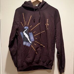 Cactus Jack by Travis Scott Brown Graphic Pullover Hoodie